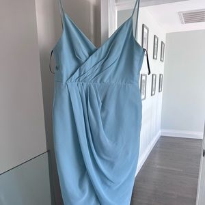 Bridesmaid blue dress